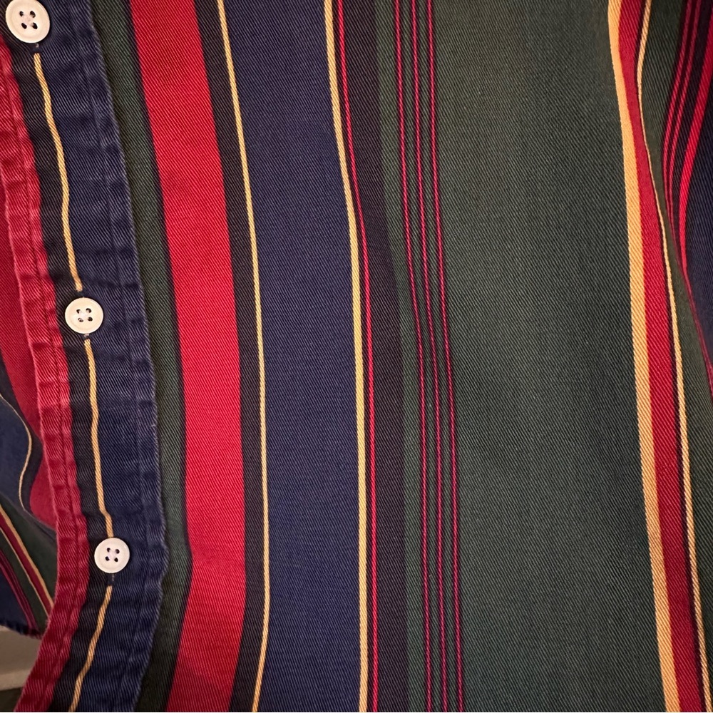 John Ashford Retro Striped Button Down Shirt XXL - Picture 3 of 7